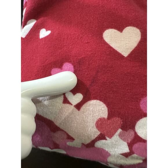 Nick & Nora Hearts Flannel Cotton Nightgown Love Valentine Red Pink XXL *Flawed - Picture 8 of 16